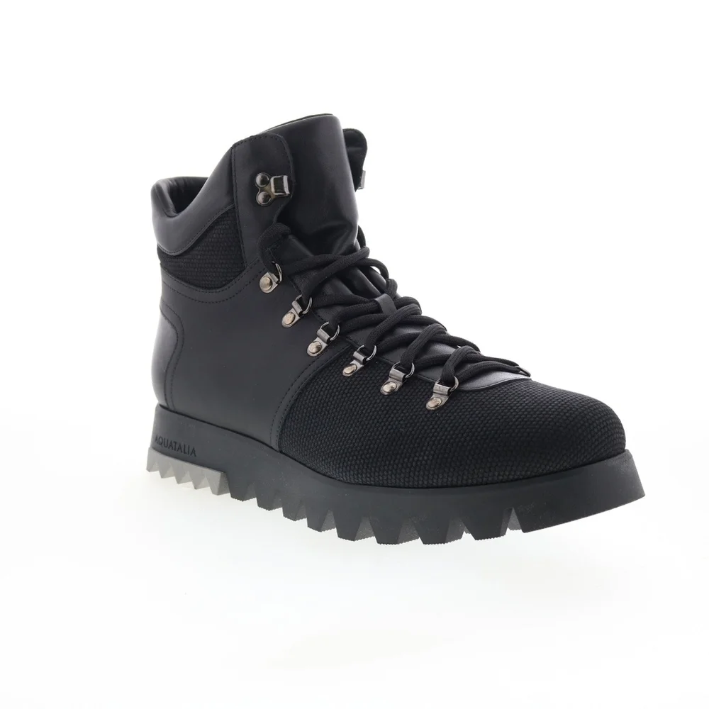 Aquatalia Dakota Waterproof Men's Black Casual Dress Boots